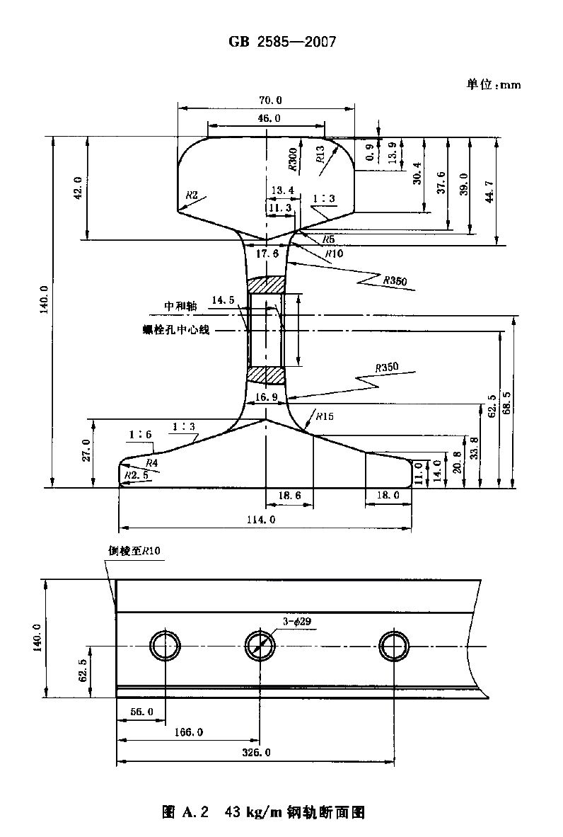P43 Rails Assembly P43 railroad steel rail is used for mining or crane usage